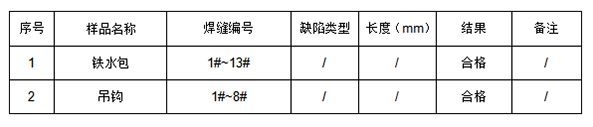 蘇州鐵水包與吊鉤磁粉探傷